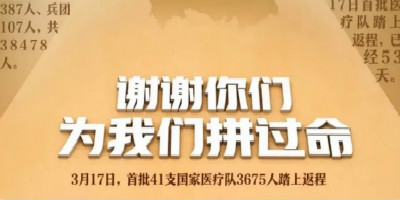 武漢用32張感恩海報致謝援鄂醫療隊