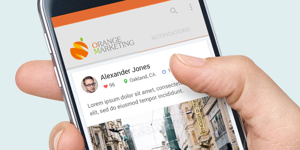 橙子馬克廳媒體平臺LOGO設計應用_北京logo設計_北京vi設計_高瑞品牌