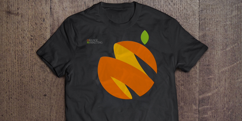 橙子馬克廳媒體平臺LOGO設計應用服裝_北京logo設計_北京vi設計_高瑞品牌